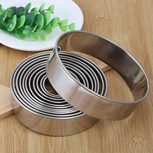 Carica l&#39;immagine nel visualizzatore di Gallery, Gwhole Set di 12 Coppapasta Rotondo Acciaio Inox Tagliapasta Aperta Tondo...