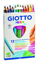 Carica l&#39;immagine nel visualizzatore di Gallery, Giotto 220600 - Gio Mega-Tri Astuccio 12 Maxi Pastelloni Colorati - Ilgrandebazar