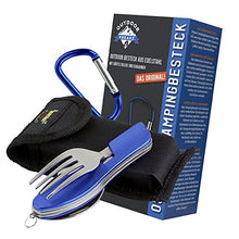 Carica l&#39;immagine nel visualizzatore di Gallery, OUTDOOR FREAKZ Posate in Acciaio Inossidabile da 107 x 38 x 29 mm, blu - Ilgrandebazar
