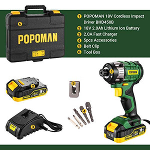 Avvitatore a Impulsi, POPOMAN Trapano a Impulsi Brushless,... - Ilgrandebazar