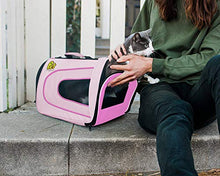 Carica l'immagine nel visualizzatore di Gallery, PET MAGASIN - Trasportino Morbido - Borsa da Trasporto Gatti, Cani Rosa - Ilgrandebazar