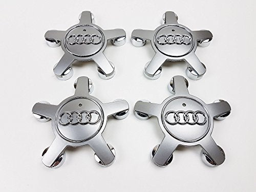 4F0601165N - Set di 4 coprimozzi con logo, per cerchi in lega da 40,6 cm,...