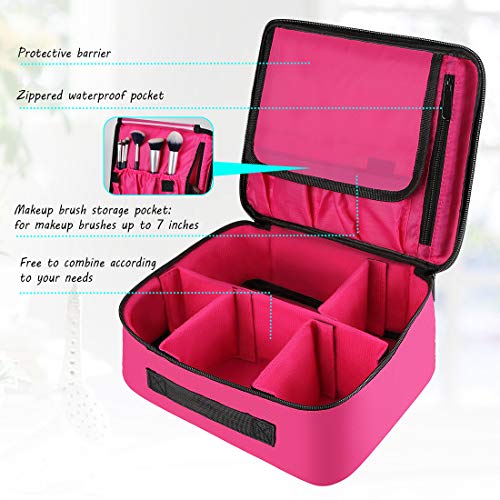 DIMJ Porta Trucchi da Viaggio, Borsa Trucco Professionale Beauty Case –