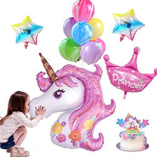 Carica l'immagine nel visualizzatore di Gallery, AYUQI Decorazioni per Feste Unicorno Ragazze, Agata Palloncini Compleanno...
