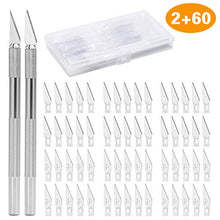 Carica l'immagine nel visualizzatore di Gallery, ZITFRI Cutter Precisione 2 Coltelli a 60 Lame di Precisione...