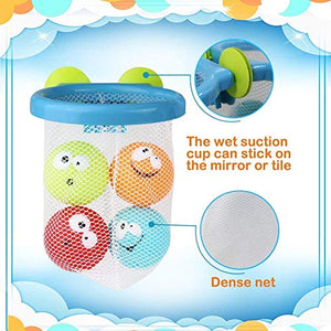 Bagno Giocattolo Galleggiante Organizer Giochi Canestro da Basket con 4... - Ilgrandebazar