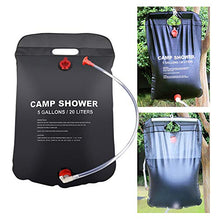 Carica l'immagine nel visualizzatore di Gallery, FEALING - Doccia solare da campeggio, 20 litri, per esterni, con Nero