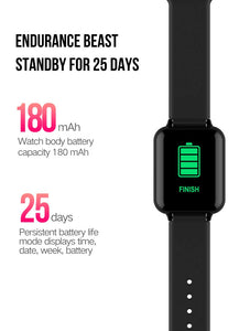 jpantech Smartwatch Donna Uomo Orologio Fitness Impermeabile IP68 GPS Nero - Ilgrandebazar