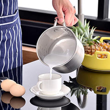 Carica l&#39;immagine nel visualizzatore di Gallery, Velaze, Miki, 14 Pezzi, Set di Pentole Induzione da Cucina, Batteria Pentole Chef Casseruola in Acciaio Inox Cromato Coperchio in Vetro Temperato Padelle Antiaderente per Piastre a Induzione Argento