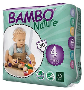 Bambo Nature - Pannolini ecologici, misura 7-18 kg Taglia 4 - Ilgrandebazar