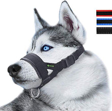 Carica l'immagine nel visualizzatore di Gallery, ILEPARK Museruola per Cane in Nylon, Contro morsi e abbaio, con L, nero