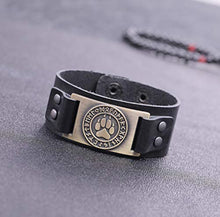 Carica l'immagine nel visualizzatore di Gallery, cooltime Vichingo Norse 24 Rune Orso Paw Artiglio Braccialetti Unisex Bronze - Ilgrandebazar