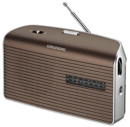 Grundig GRN1550 Music60 Radio, Marrone/Argento