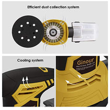 Carica l&#39;immagine nel visualizzatore di Gallery, Levigatrice Orbitale 7 velocità, rotoorbitale Nero &amp; Giallo - Ilgrandebazar