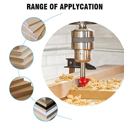Frese Per Legno A Punta Tonda - Set 5 Pezzi Per Lavorazione CNC E Fresatrici - Foto 5