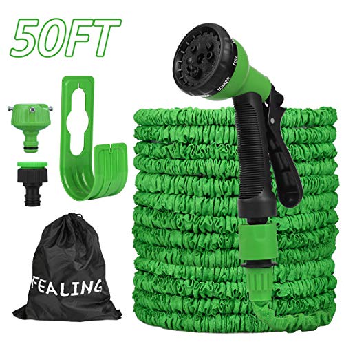 Tubo Estensibile da Giardino, 50FT 15M Flessibile Giardino con verde