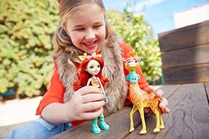 Enchantimals- Gillian la Giraffa, Bambola e Cucciolo Cavalcabile, FKY74 - Ilgrandebazar