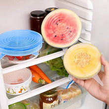 Carica l&#39;immagine nel visualizzatore di Gallery, FAPPEN Coperchio Silicone, Coperchi in Silicone Estensibile Trasparente+blu