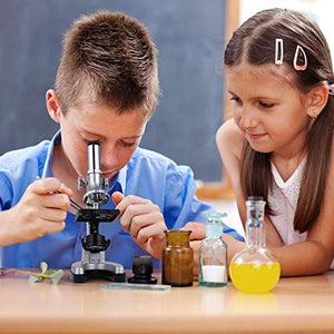 TELMU Microscopio per studenti 300X-600X-1200X Magnifications Microscopio...