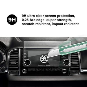YEE PIN Protezione schermo di navigazione [ Skoda Karoq] pellicola 8 pollice