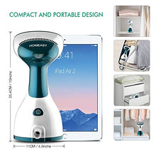 Carica l&#39;immagine nel visualizzatore di Gallery, homeasy Ferro da Stiro Verticale, 260ml Stiratrice a Vapore Portatile per Blu - Ilgrandebazar