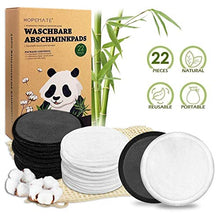 Carica l&#39;immagine nel visualizzatore di Gallery, Dischetti Struccanti Lavabili 22 Pezzi in Fibra di Bambù e Green-22 - Ilgrandebazar