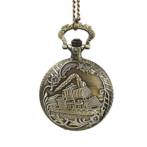 Montre de poche Vintage Quartz Classique Sculpture de...
