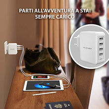 Carica l&#39;immagine nel visualizzatore di Gallery, RAVPOWER IT RP-PC026 Alimentatore USB, Bianco - Ilgrandebazar