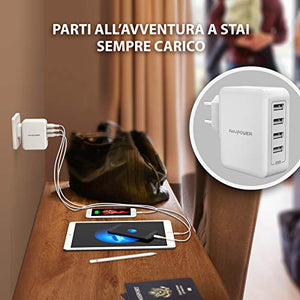 RAVPOWER IT RP-PC026 Alimentatore USB, Bianco - Ilgrandebazar