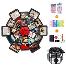 Carica l'immagine nel visualizzatore di Gallery, Erlliyeu Album fotografico pieghevole fai da te in scatola regalo a B