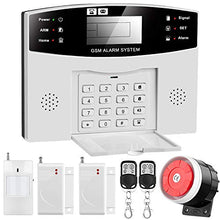 Carica l'immagine nel visualizzatore di Gallery, Sistema di Allarme Casa Wireless Anti, GSM SMS sistema allarme （8 pezzi）
