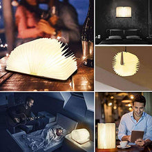 Carica l&#39;immagine nel visualizzatore di Gallery, tronisky Mini Lampada Libro, USB Ricaricabile Pieghevole in Bianca Calda - Ilgrandebazar