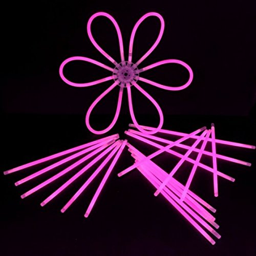 Decotrend-Line-100 Braccialetti Starlight Glowstick Fluo Neon, Colore Rosa,... - Ilgrandebazar