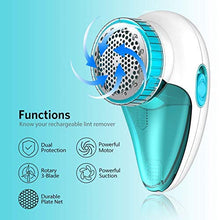 Carica l&#39;immagine nel visualizzatore di Gallery, Aerb Levapelucchi Elettrico Portatile, Ricaricabile USB Rasoio (Blu), Blu - Ilgrandebazar