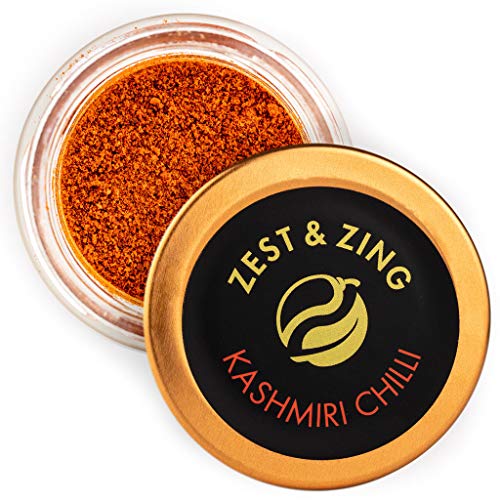 Zest & Zing Kashmiri Chilli (in Polvere), 20G Vaso per Spezie - Premium...