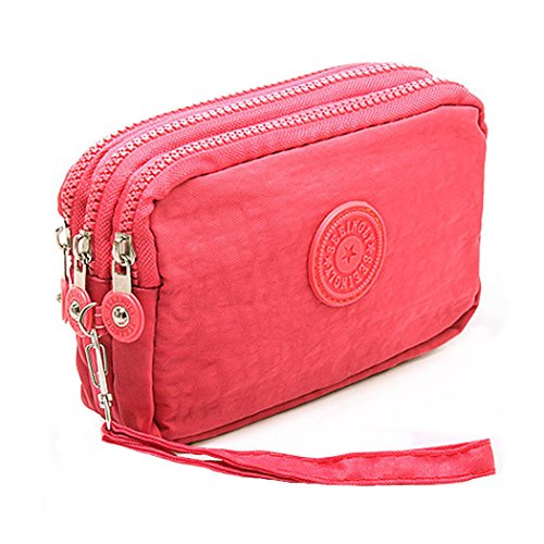 Forlady, Pochette multiuso con 3 scomparti, Taglia unica, Anguria Rossa