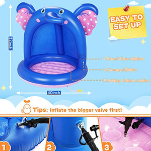 lenbest Piscina per Bambini, Elefante Gonfiabile Neonato Piccoli con...