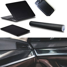 Carica l'immagine nel visualizzatore di Gallery, Anpro 2 Rotoli Pellicola Adesiva 3D Carbonio/Rivestimento Adesivo Adesiva Nero per Auto/Car Stickers/Wrapping Auto e Moto/Fai da te/1520mm x 300mm