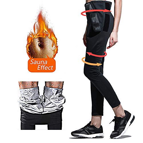 Moonssy Pantaloni di Perdita Peso Sauna,Pantaloni Termici per...