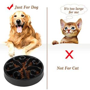Jasgood, ciotola per cani con alimentazione lenta 1-Nero.