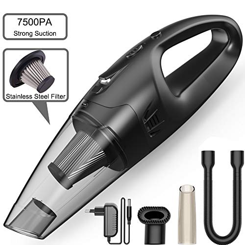 Aspirabriciole, Aspirapolvere Senza Fili con Luce LED, 120W/7500PA... - Ilgrandebazar