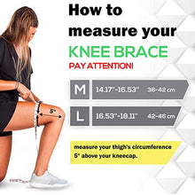 Carica l&#39;immagine nel visualizzatore di Gallery, Ginocchiera Sportiva Compressione Ginocchio - Tutore Legamenti M