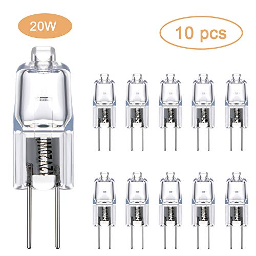 Vicloon G4 Lampadine Luce, Lampada Alogena, 20W Luce Calda, 10pcs 20w
