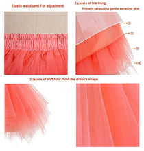 Carica l'immagine nel visualizzatore di Gallery, iMixCity Donna Retro Annata di 50 Anno Tutu Gonna Taglia unica, Nero + Rosso - Ilgrandebazar