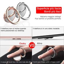 Carica l'immagine nel visualizzatore di Gallery, Ossky Anello Supporto Telefono Cellulari Universale Oro Rosa+Argento