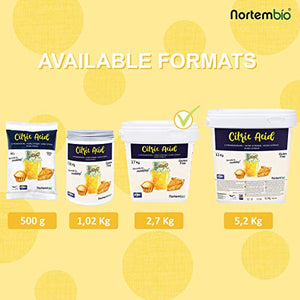 NortemBio Acido Citrico 2,7 Kg. La Migliore Qualità Alimentare. Input... - Ilgrandebazar