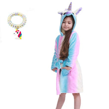 Carica l&#39;immagine nel visualizzatore di Gallery, EuHigh - Accappatoio morbido con cappuccio, motivo: unicorno, unisex Pigiama... - Ilgrandebazar