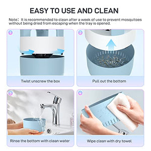 Lampada Antizanzare, Zanzariera Elettrica USB Uccidi Zanzare Interno Ammazza Mosche Elettrico UV Trappola per Mosche da Esterno Portatile Antizanzare per Domestico Giardino Campeggio