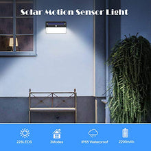 Carica l&#39;immagine nel visualizzatore di Gallery, Luce Solare Led Esterno 228 LED, 【Versione migliorata 2200 mAh】Lampada...
