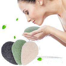 Carica l&#39;immagine nel visualizzatore di Gallery, Konjac Spugna Facial - 3 pezzi Gocce d&#39;acqua Sponge Natural Activated... - Ilgrandebazar